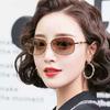 Очки с маленькой оправой Солнцезащитные очки для вождения Женские Антиультрафиолетовые Элегантные Уличный стиль Женские Поляризационные Маленькое лицо