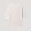 [shs Miss] Round Neck Raglan Half Knit Sskpop22180 Lb
