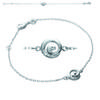 [K3415] - Silver Bracelet 'Goddess' Silver White (rhodium-plated) - 8 Mm