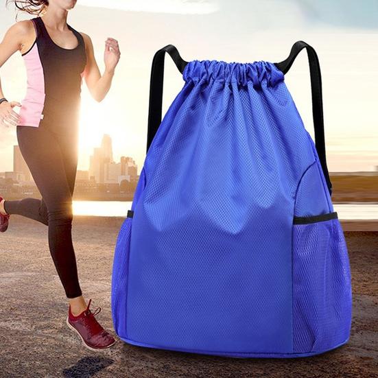 Рюкзак для спортзала, водонепроницаемый, большой емкости, на шнурке, портативный, для женщин и мужчин, велосипедная дорожная спортивная сумка для улицы