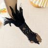 1 шт. длинные перчатки сексуальные кружевные перья дизайн элегантные готические сетчатые рукава с лентой завязываются легко носить перчатки товары для Хэллоуина