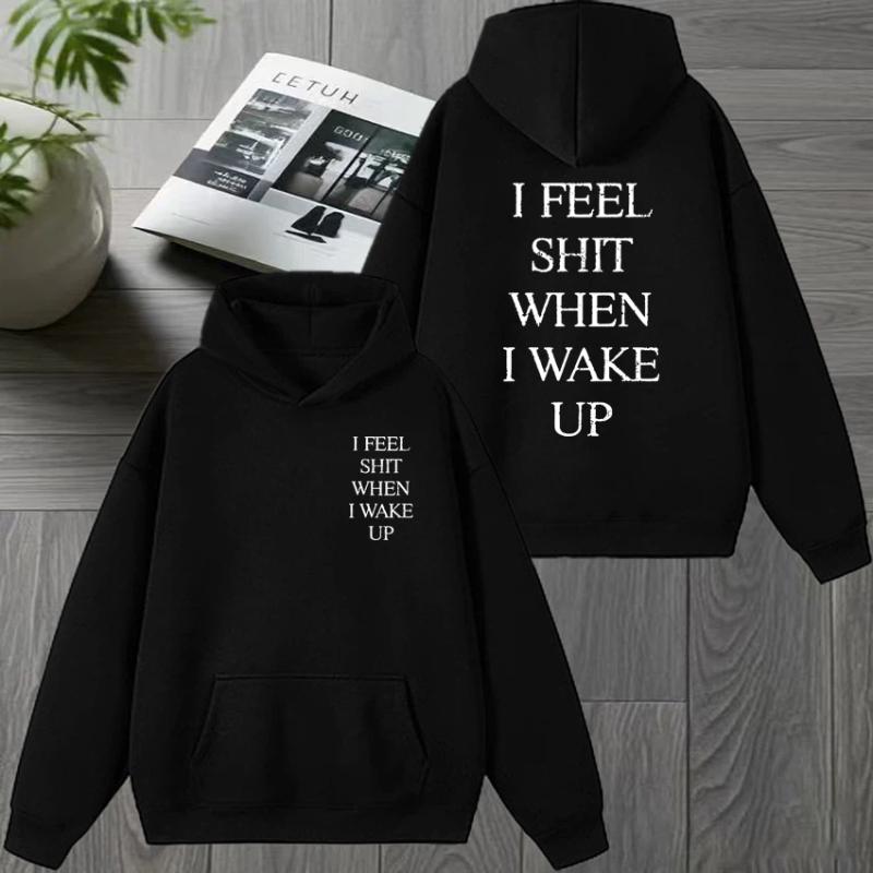 Yungblud I Feel Shit When I Wake Up Tour Двусторонний свитшот Мужчины женщины Флисовая толстовка Унисекс Повседневные пуловеры