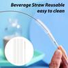 1 комплект соломинок для напитков, многоразовый набор соломинок для стаканов, прямая трубка, гибкие соломинки для питья для домашнего бара