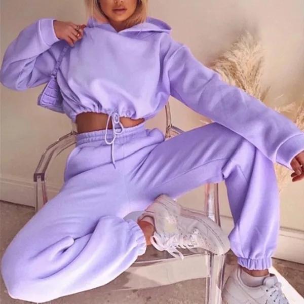 Повседневный спортивный костюм Queen, однотонная спортивная одежда с капюшоном и брюками