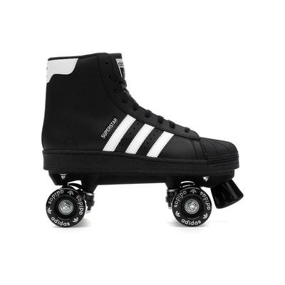 Superstar 82 Skate черные белые женские кроссовки Core-Black Cloud-White Silver-Metallic JI3535