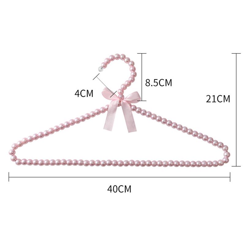 1/2 шт. вешалки для одежды с жемчужными бусинами, элегантная вешалка для свадебных платьев и брюк, органайзер для хранения пальто в шкафу, стандартные вешалки