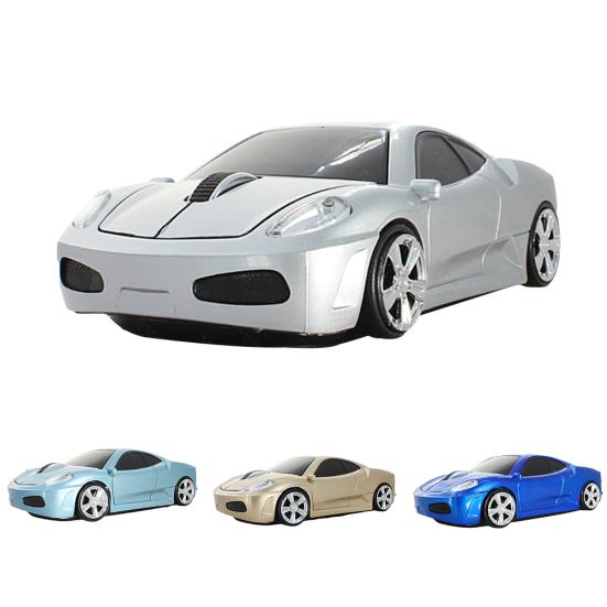 2.4GHz 1600 DPI Men Sport Car USB 2 Shape Wireless Optical Gaming Mouse