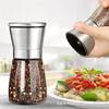 Мельница для перца из нержавеющей стали, регулируемая ручная мельница для соли и перца, прочная мельница для специй, кухонный инструмент, мельница для перца
