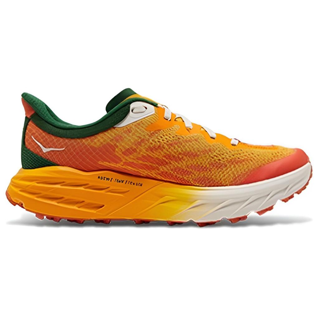 Hoka One One Speedgoat 5 Breathable Stylish Fabric Cushioning Non-Slip Durable Low-Top Running Shoes Men sneakers Yellow Orange 1123157-RYPB