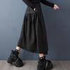 Plus Size High Waist Black Vintage Casual Loose Long for Woman Skirts Womens Skirt