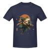 The Frog Ronin Japanese Art Skinfriendly Tshirt Niche Street Style Bright Colors Tee