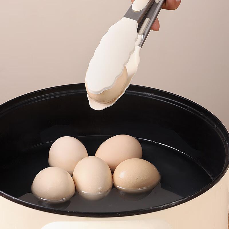 Baijie Stainless Steel Silicone Food Tongs, Steak Tongs, Barbecue Tongs, Kitchen Steak Tongs, Grilled Meat Tongs