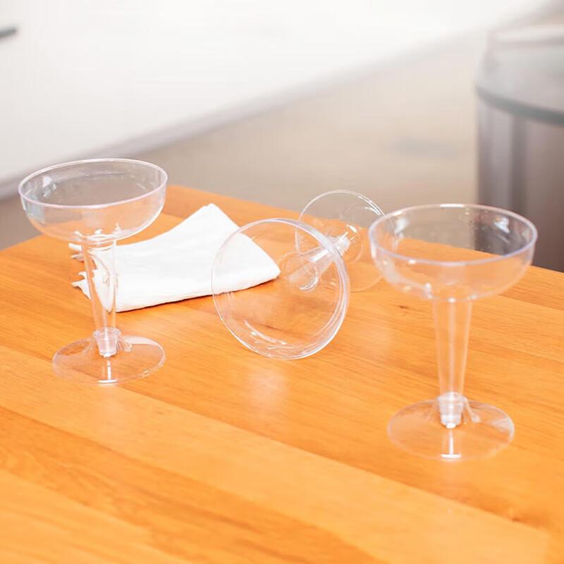 Disposable Plastic Champagne/Wine Goblets, 125ML