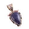 Подвеска из натурального драгоценного камня иолита из стерлингового серебра 925 пробы в двух тонах 1,25'' W5E81