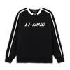 Li Ning Sports Lifestyle Series Logo Print Loose Fit Pullover Long Sleeve Hoody Unisex Hoody Black AWDU917-1