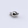 Round Ball Clasp for Pearl Necklaces: Alloy with Strong Color Retention