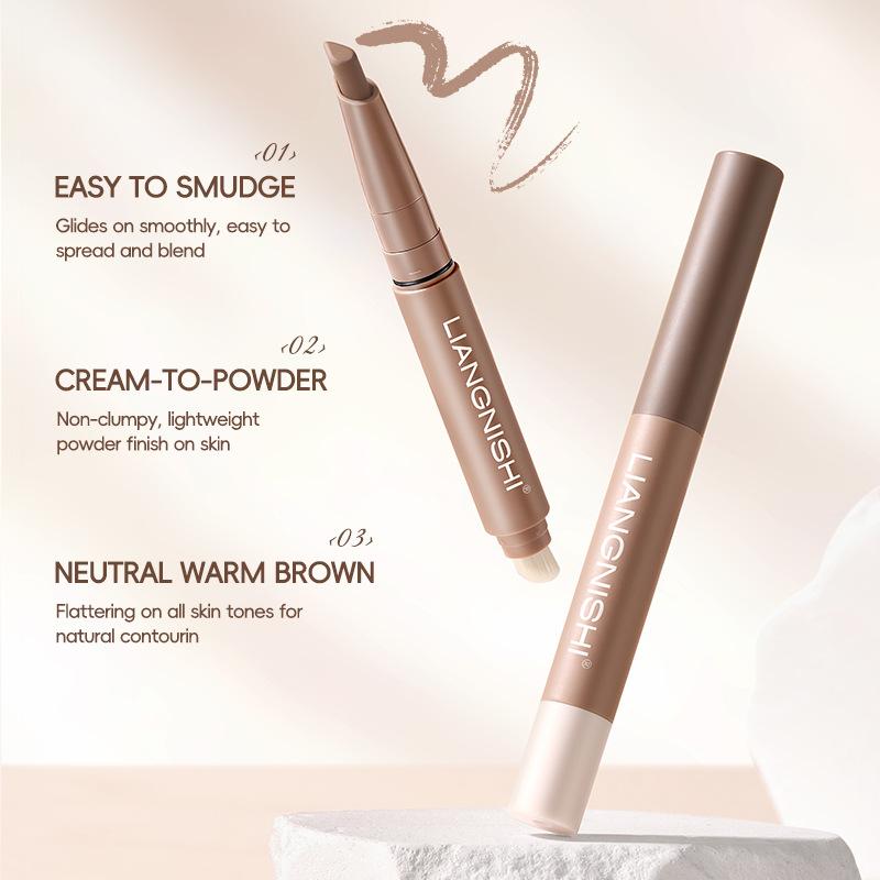 LIANGNISHI Double-Ended Contour Stick Highlighting Concealer Long-Lasting Makeup