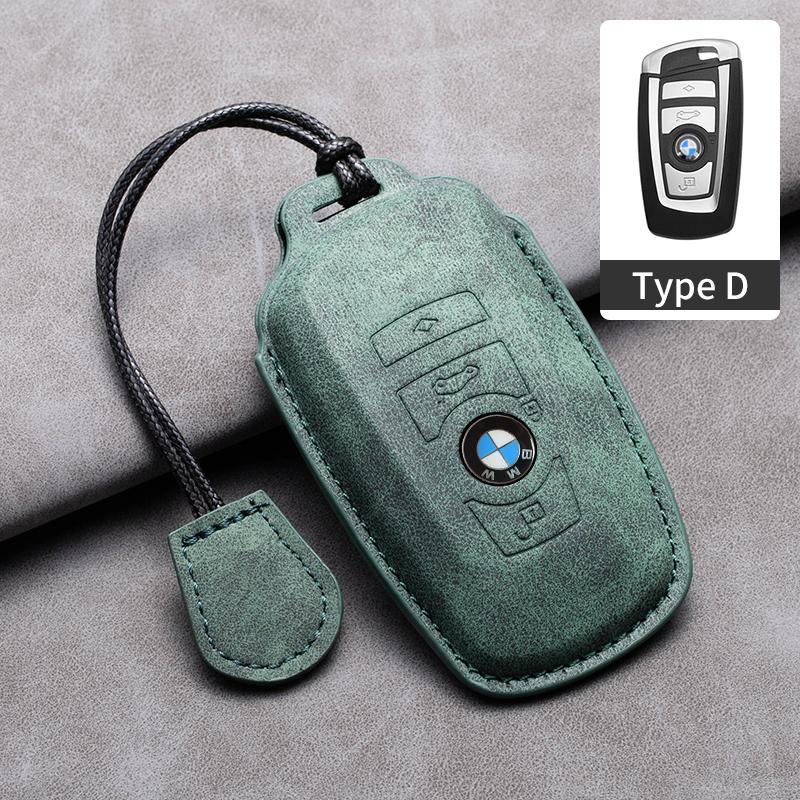 Suede Leather Car Smart Key Case Fob Cover Shell For BMW 1 2 3 4 5 6 7 Series X1 X3 X4 X5 X6 F36 F25 F26 F30 F34 F10 F07 F20 Z10 yshk28