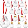 Новые пластиковые украшения для рождественской елки 50 мл заполняемые рождественские шарики форма для украшения вечеринки бутылки лампочки подвеска Рождество