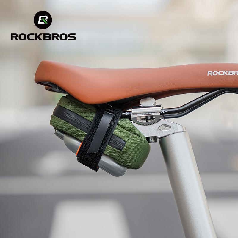 ROCKBROS Велосипедная сумка под седло 0,35 л Мини Портативная задняя сумка MTB Горный Шоссейный Велосипед Набор инструментов Сумка для ремонта Светоотражающая Велосипедный Аксессуар