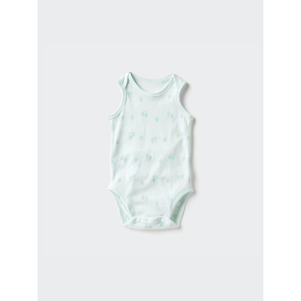 Uniqlo Japan Cotton Mesh Bodysuit Sleeveless