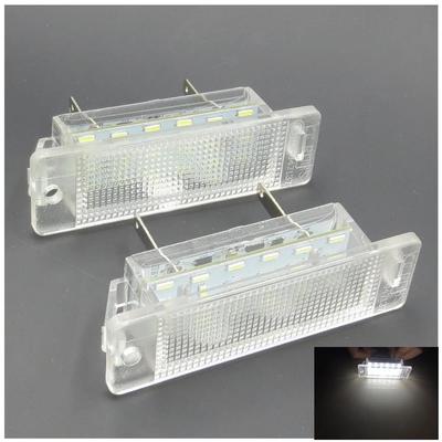 18SMD светодиодные фонари номерного знака для Opel Astra F 1992-1998, для Astra Vauxhall MK III F 1992-1998 Calibra 1989-1997, белые