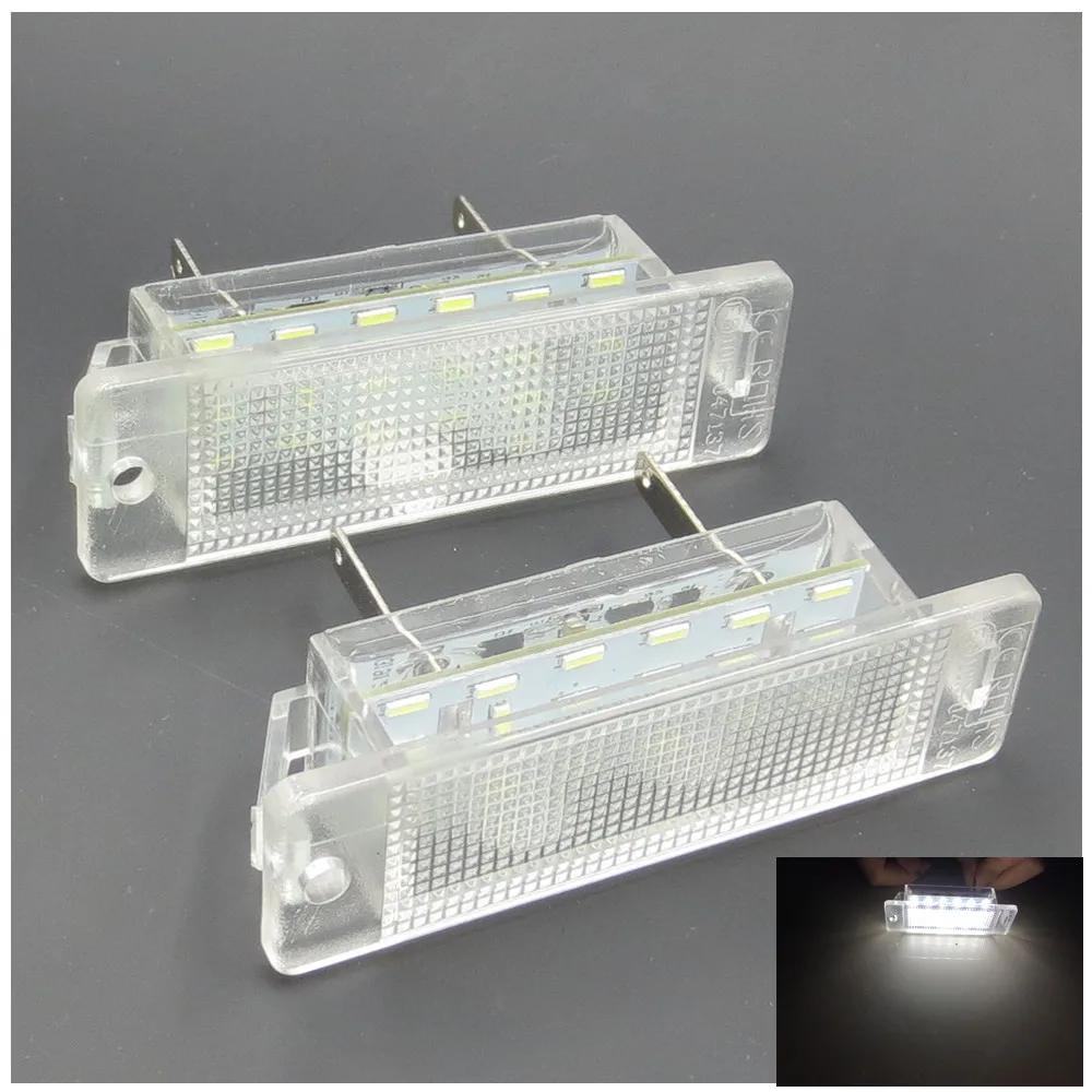 18SMD светодиодные фонари номерного знака для Opel Astra F 1992-1998, для Astra Vauxhall MK III F 1992-1998 Calibra 1989-1997, белые