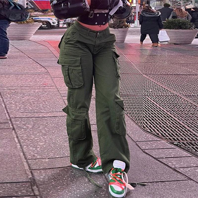 Высокая талия Модный уличный стиль Женские джинсы Повседневные брюки Трендовая рабочая одежда Длинные брюки Удобный крой Джинсовые брюки