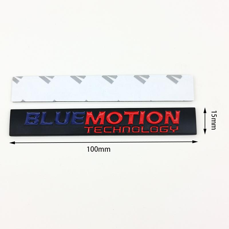 3D Metal JK29 Logo Bluemotion Emblem Car Front Grill Badge Rear Trunk Sticker for VW Blue Motion Sticker Accessories