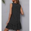 Women's Fashionable Printed SleevelessRound Neck Casual Dress