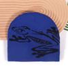 Custom Logo Beanie Hat Jacquard Knitted Frog Pattern No Folds 100% Acrylic Unisex Streetwear Outdoor Daily Wear Beach Travel
