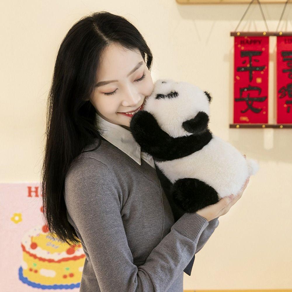 Сидящая поза Панда Мягкая кукла Пушистая мягкая плюшевая кукла Панда Плюшевые игрушки для детей