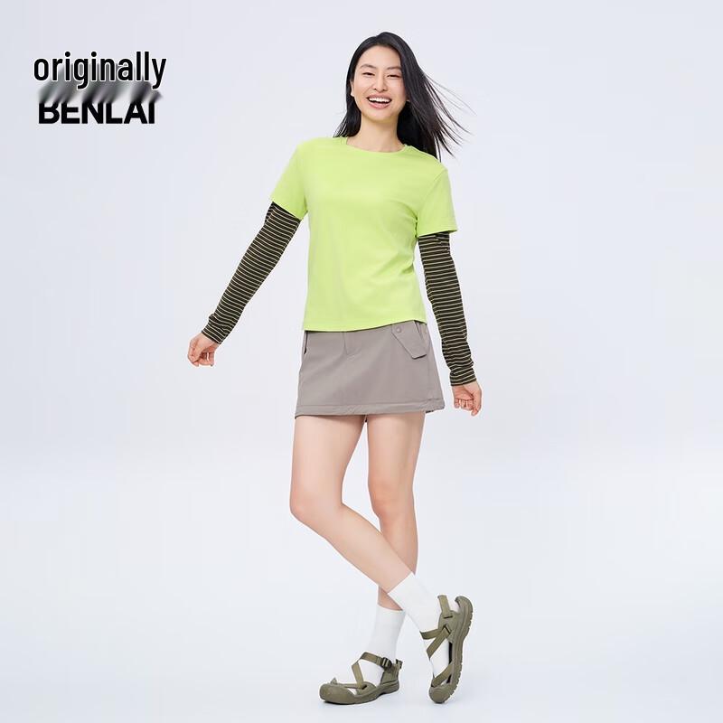 Женская футболка Benlai с имитацией двойки, с длинным рукавом