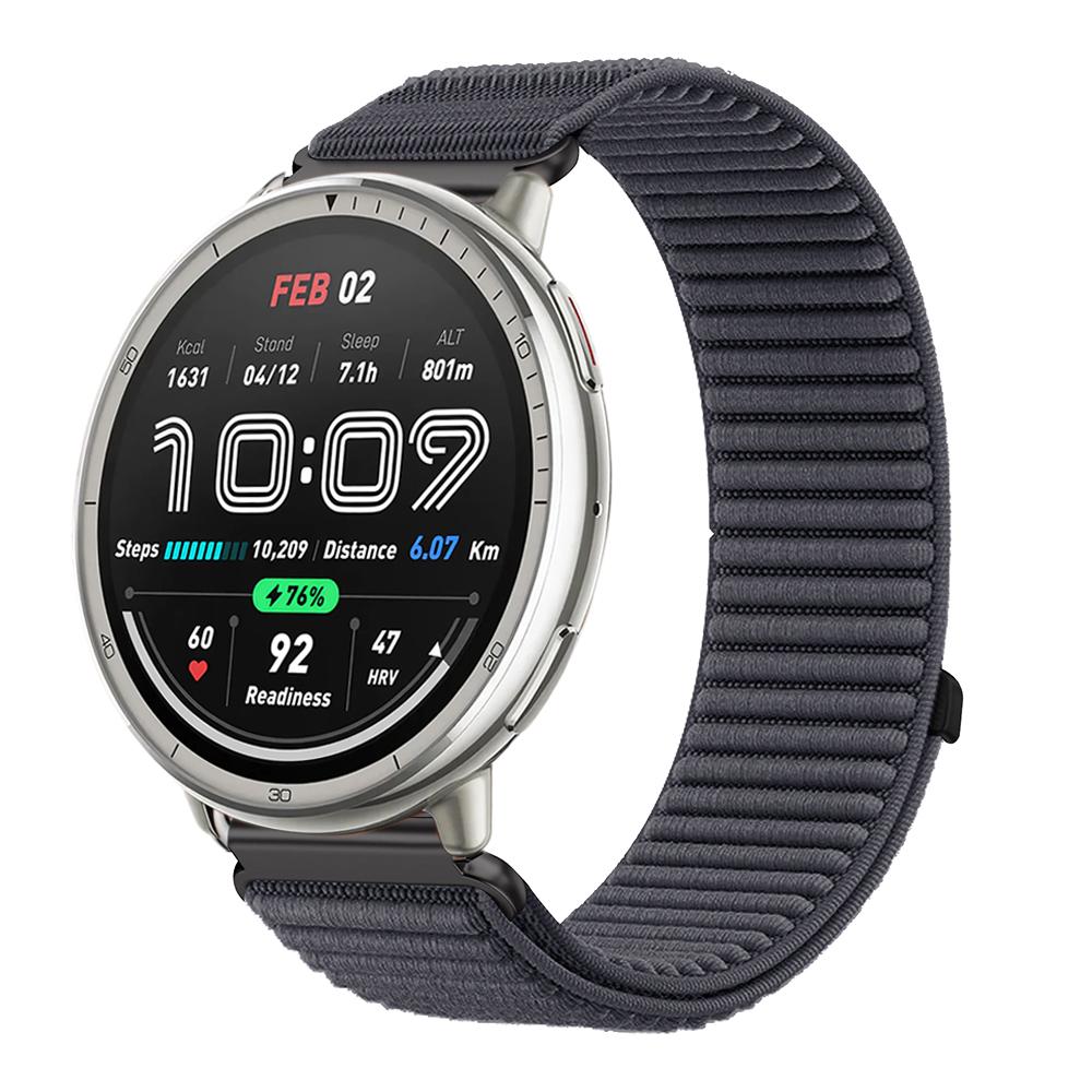 20 мм 22 мм Нейлоновый ремешок-петля для Amazfit Active 2 Ремешок для Amazfit Balance 2/Helio/Bip 6 5/GTR/GTS 4 3 Дышащий браслет