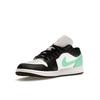 Мужские кроссовки Air Jordan 1 Low Green Glow Белый Черный 553558-131