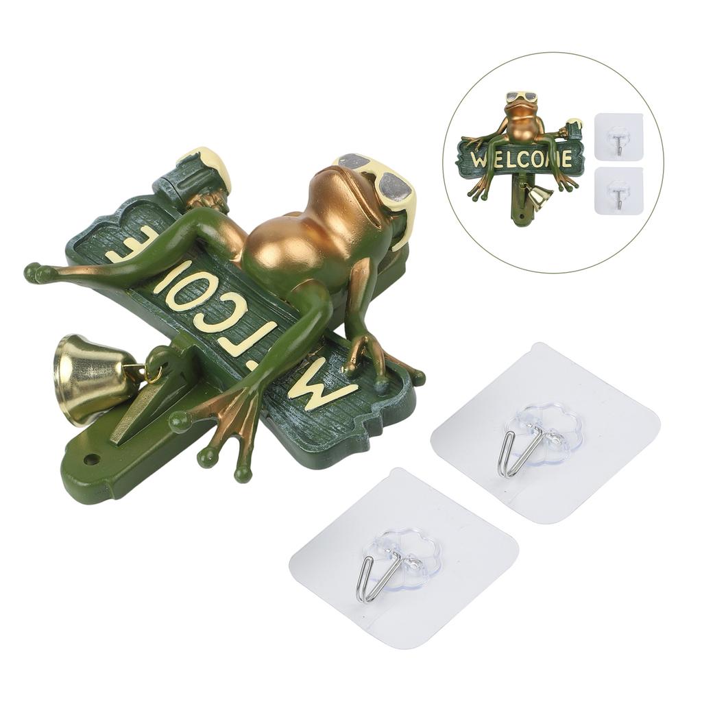 Charming Door Accessory Frog Doorbell Resin Welcome Doorbell