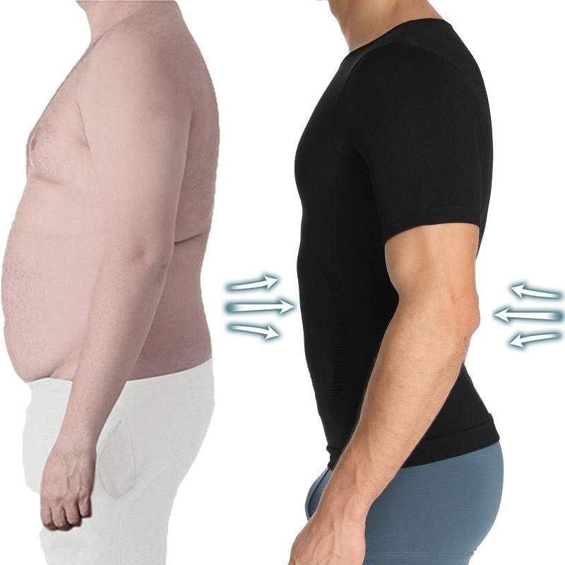 Жилет для похудения для мужчин, компрессионные рубашки для груди, гинекомастии, корректирующее белье, корректирующее белье