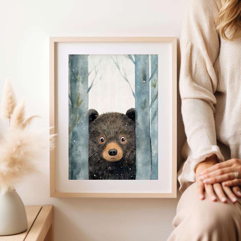 Plakat dla dziecka niedźwiadek