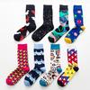 New Design Men Socks Novelty Cotton Socks Men's Vibrant Autumn Winter Crew Socks Men Gift Socks