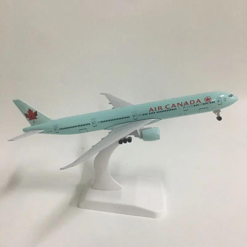 1/400 Модели Самолетов Канада 777 B777 Металлическая Модель Самолета Игрушка Реплика с Шасси Авиационная Симуляция Коллекционный Подарок