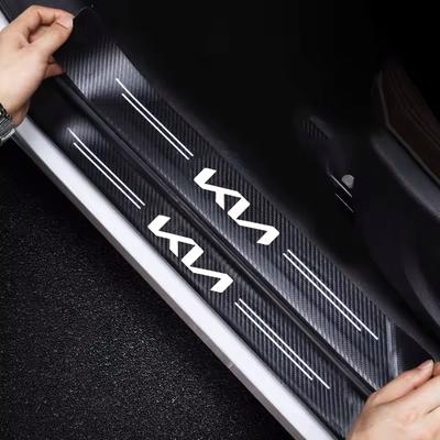 Для Kia Morning Picanto Cerato Venga Cadenza K9 Seltos Tellurid Автомобильные Наклейки Царапиностойкие Накладки на Пороги Пороги из Углеродного Волокна