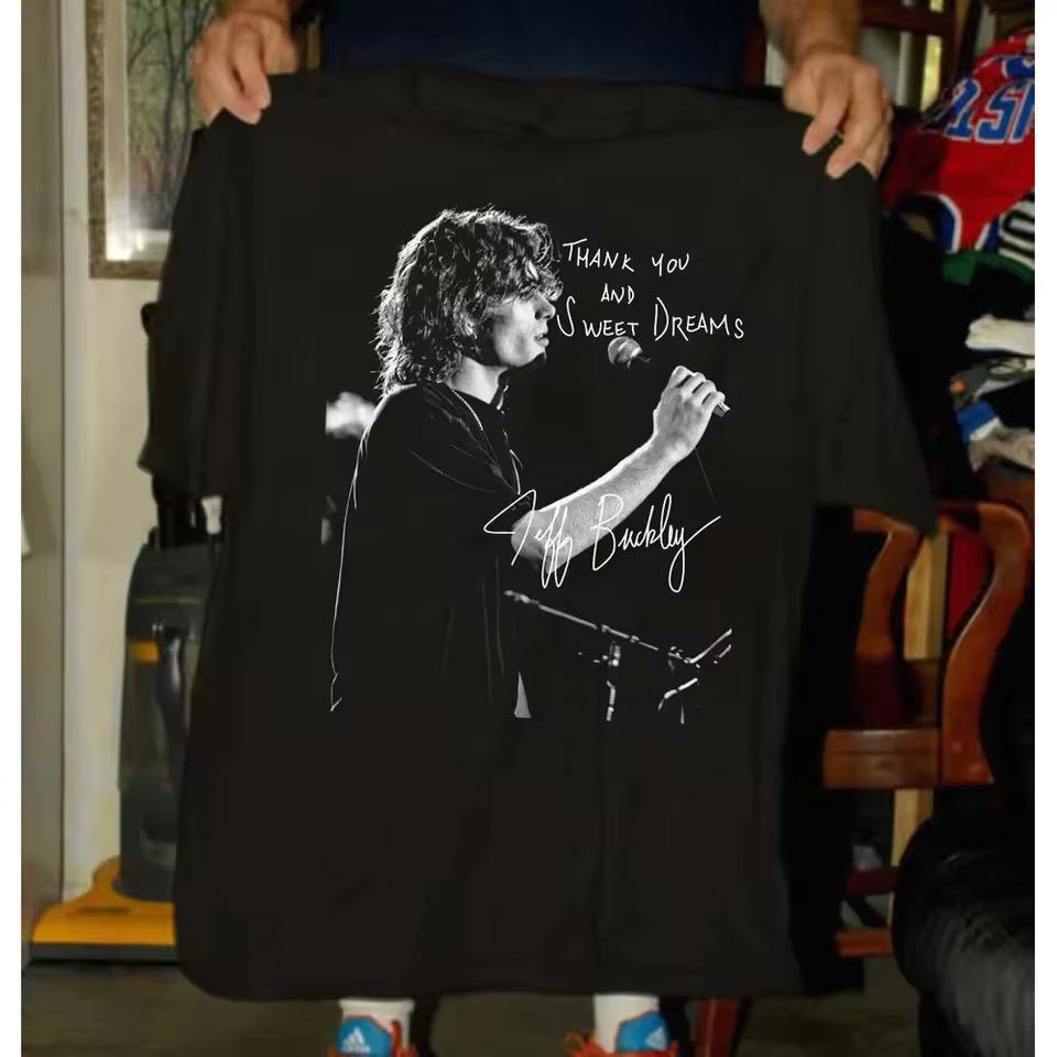 Jeff Buckley Mystery Tour 1995 Music Tour T-Shirt Y2k Tops Couple Top Casual Comfort Preferred High Quality Print T Shirt Unisex