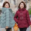 Down Cotton-padded Clothes Women's Long Winter Cotton-padded Clothes New Velvet Medium Mother-padded Jacket