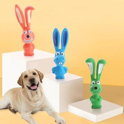Игрушки для собак из латекса, кролики, жевательные игрушки для домашних животных, товары для собак, аксессуары для домашних животных, сжимаемая пищащая игрушка для собак, аксессуары для щенков