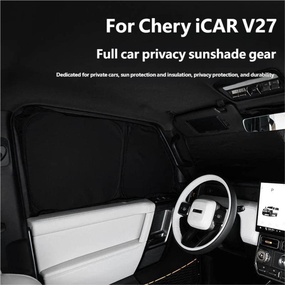 For Chery iCAR V27 2026 Car Sunshade Front Rear Side Window Thickened UV Protection Privacy Curtain Camping Auto Accessory