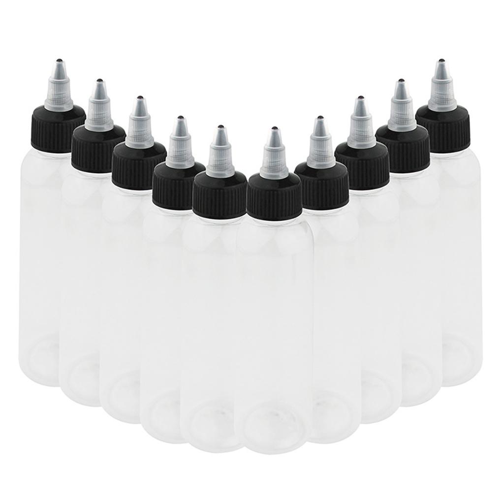10 шт. Жидкие бутылки с откручивающимися крышками, пустой прозрачный держатель для хранения, многоразовый контейнер для покраски, клей