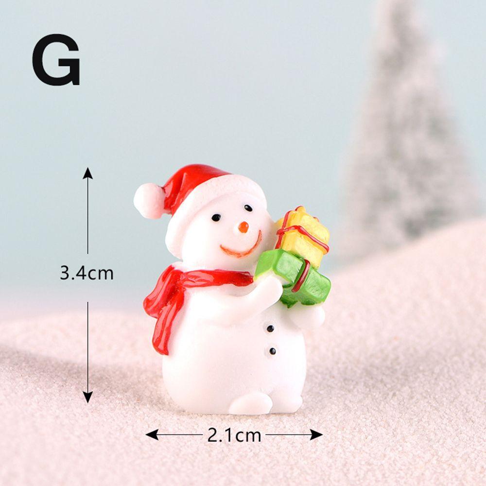 Dollhouse Terrarium Figures Fairy Garden Christmas Miniature Micro Landscape Figurines Ornaments