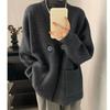 Winter Plus Size Autumn Women Solid Buttons Sweaters Jacket Knitting Fashion Oversize Casual Style Loose Cardigan Sweater