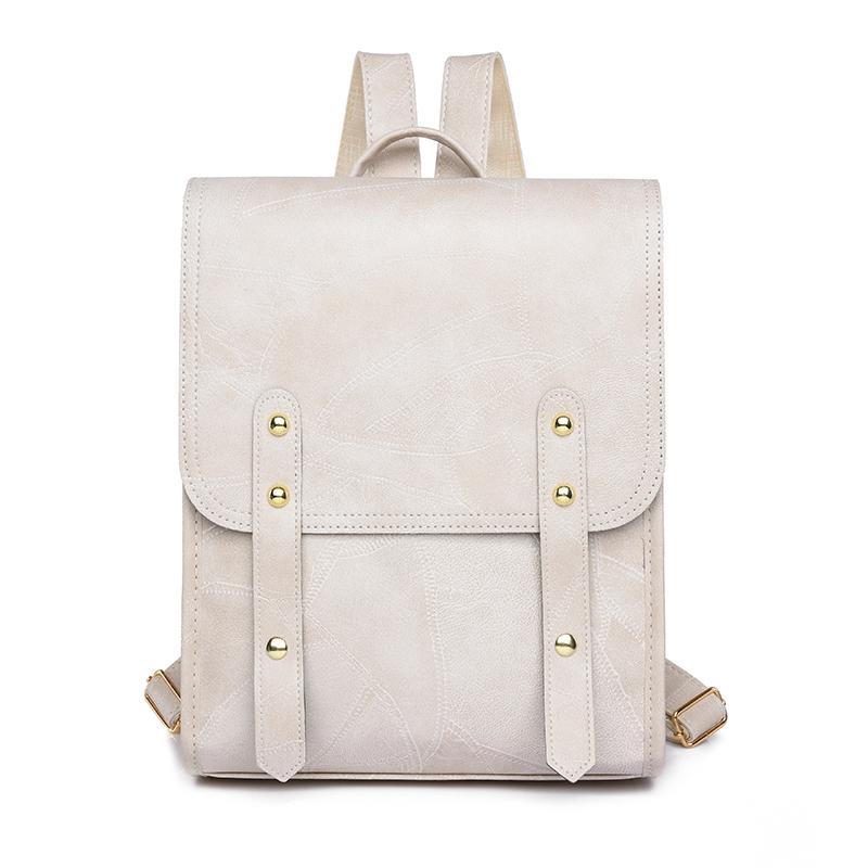 Новый модный женский рюкзак из искусственной кожи с большой вместимостью, водонепроницаемый, для колледжа, модные школьные сумки для ноутбуков и девочек