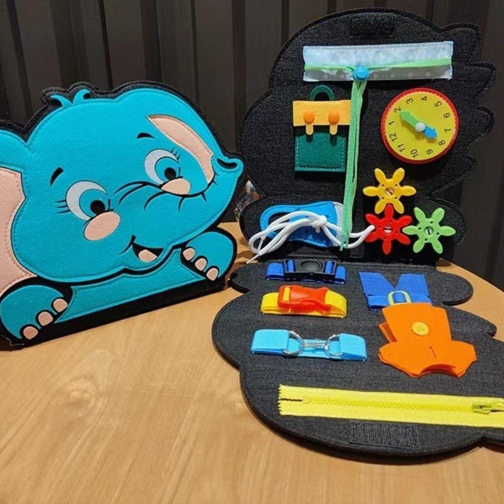 Dressing Board Busy Board Felt Material Sensory Toy Fine Motor Skills Toy  Children Education